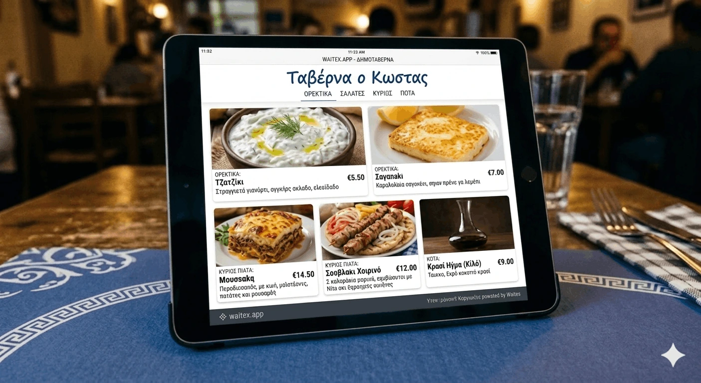 Waitex Digital Menu — digital QR menu Waitex