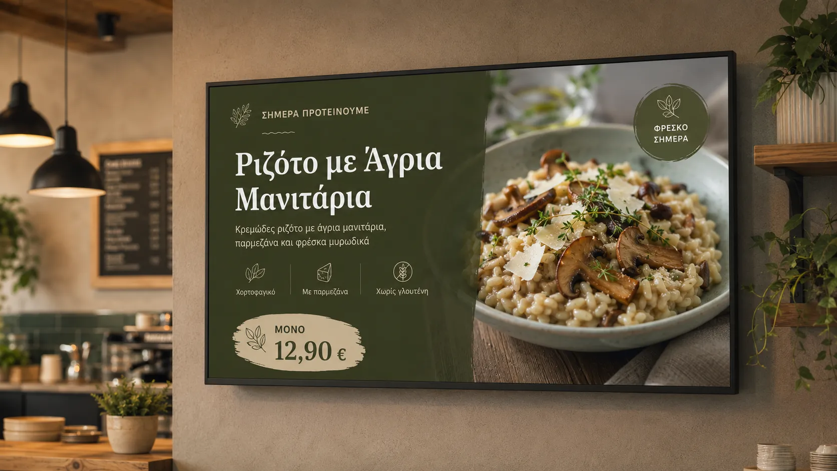 TV Slider — display your digital menu on any screen — Waitex